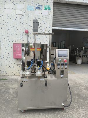 دستگاه پر کردن سر دوقلو برای کرم ها 5KW 80L حجم طبل