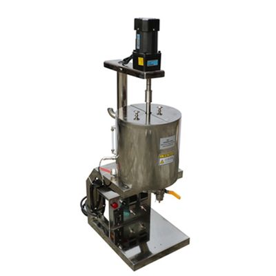 خط تولید رژ لب 20L ماشین پر کردن رژ لب گرم کن نقره فولاد ضد زنگ