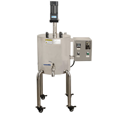 100r / min ماشین پر کردن گرم شده مواد رژ لب مخلوط کردن و گرم کردن سطل فولاد ضد زنگ 30L