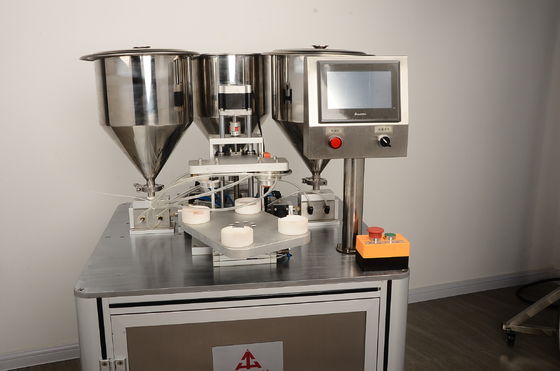 روش تزریق کمی از سه رنگ بالش هوا BB کرم ماشین پر کردن SUS304 1020Pcs/h